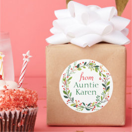 Bons adesivos de Natal personalizados