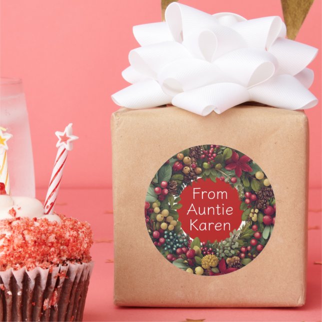 Bons adesivos de Natal personalizados (Festa)