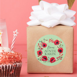 Bons adesivos de Natal personalizados