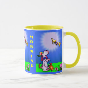 Bons amigos, boa manhã, caneca