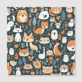 Bons animais divertem-se com decor design verde