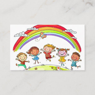 Bons Cartões Crianças Rainbow Daycare