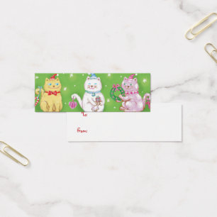 Bons desenhos animados Gatos de Natal maleáveis em