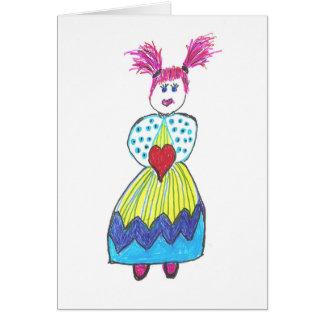 Bons Golly cartões da menina para todas as