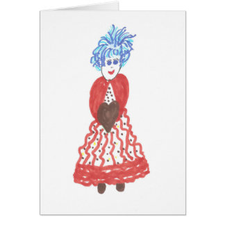 Bons Golly cartões da menina para todas as