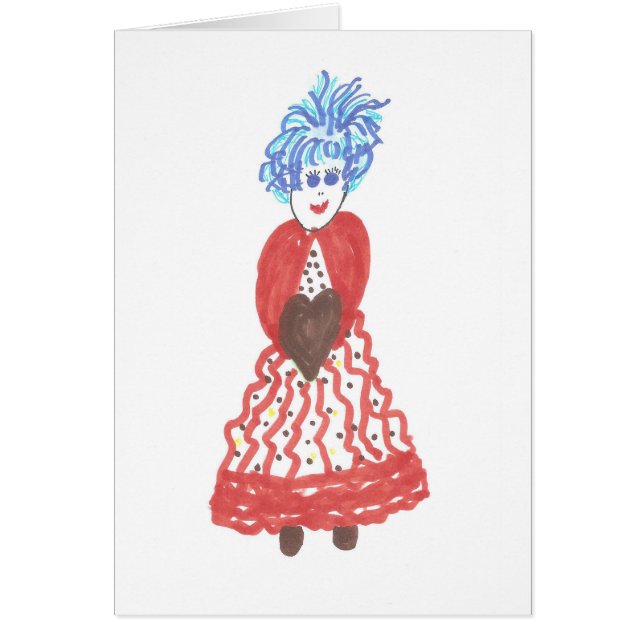 Bons Golly cartões da menina para todas as (Frente)