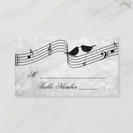 Bons Pássaros Música Cartões de Mesa