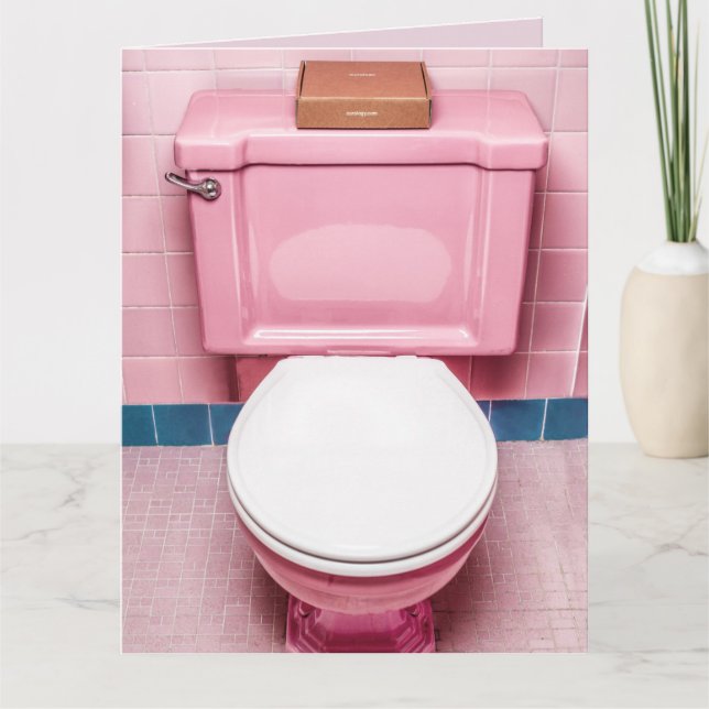 BONS POOPS ENGRAÇADOS CARTÕES DE ANIVERSÁRIO FICAN (Frente)