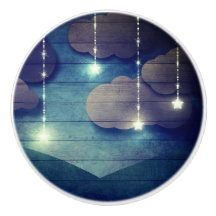 Bons sonhos Céu noturno brilhando estrela rústica