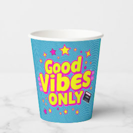 Bons Vibes Apenas - Copas de Papel de Partido Posi