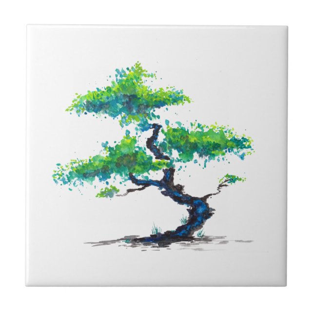 Bonsai Watercolor azul (Frente)