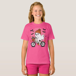 Boo Bike Camisa De Halloween Crianças