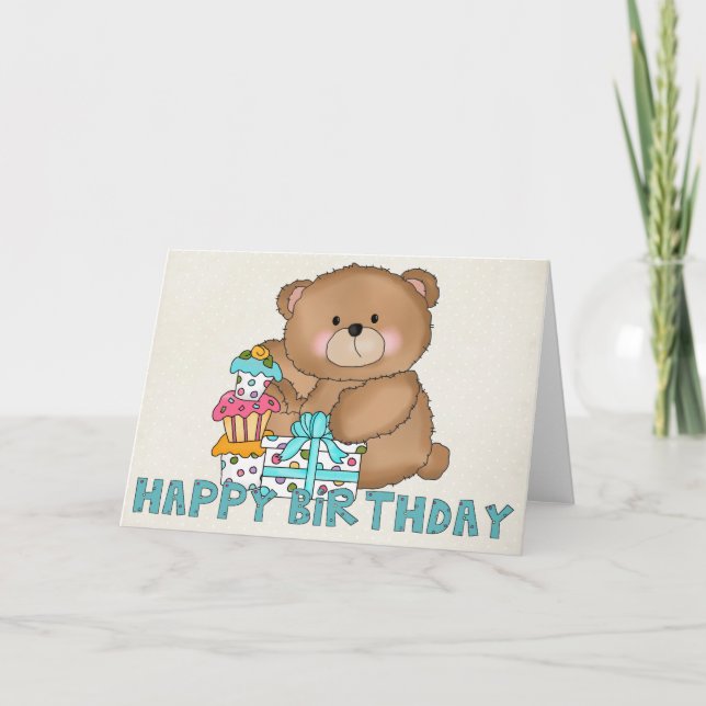 Boo Boo Bear Feliz Aniversário Cartão 6 (Frente)