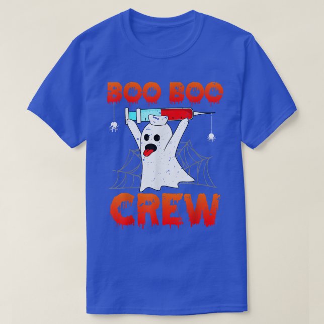 Boo Boo Crew Camisa Fantasma Dia de as Bruxas engr (Frente do Design)