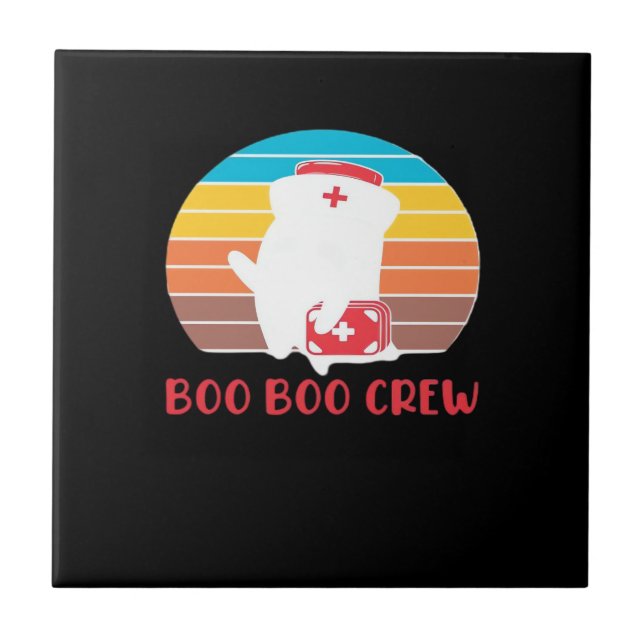 Boo Boo Crew Nurse Funny Ghost Halloween Classic T (Frente)