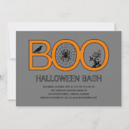 Boo! Convite para Festas de Halloween