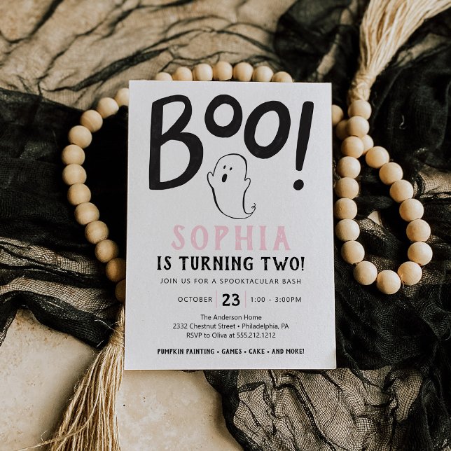 Boo! Convite para o Dia das Bruxas da Segunda Fest (Criador carregado)