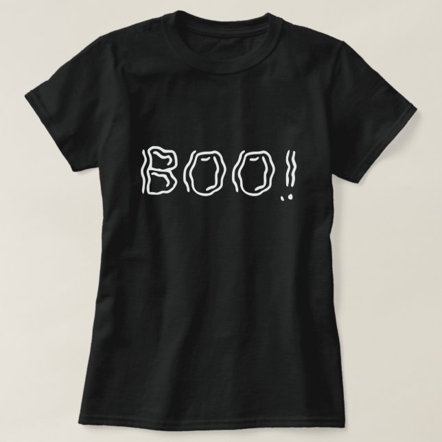 Boo Fantástico! Camiseta (Frente do Design)