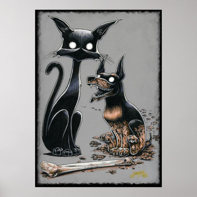 Boo Gatinho faz um Poster Buddy (Frente)