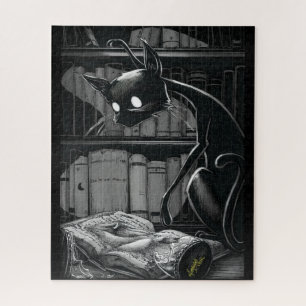 Boo Gatinho Lê a Quebra-cabeça de Dune Jigsee