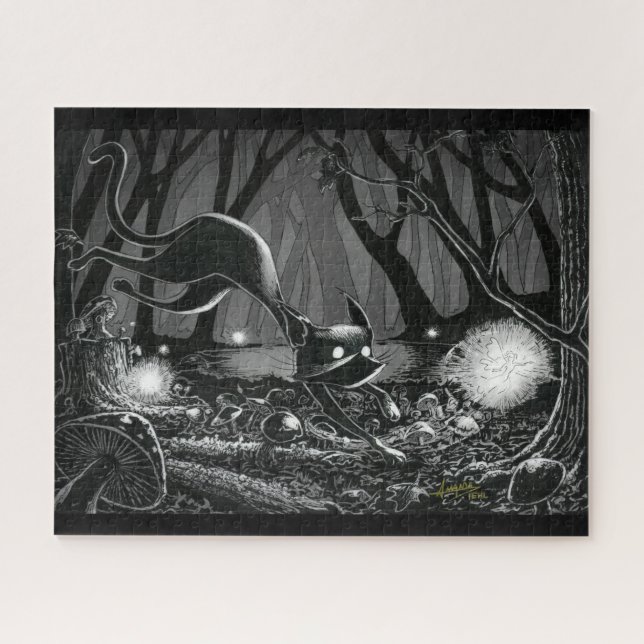 Boo Gatinho persegue Quebra-cabeça de moto (Horizontal)