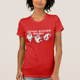 Boo-gie Spooky Engraçado Fantasmas Jam Camisetas H