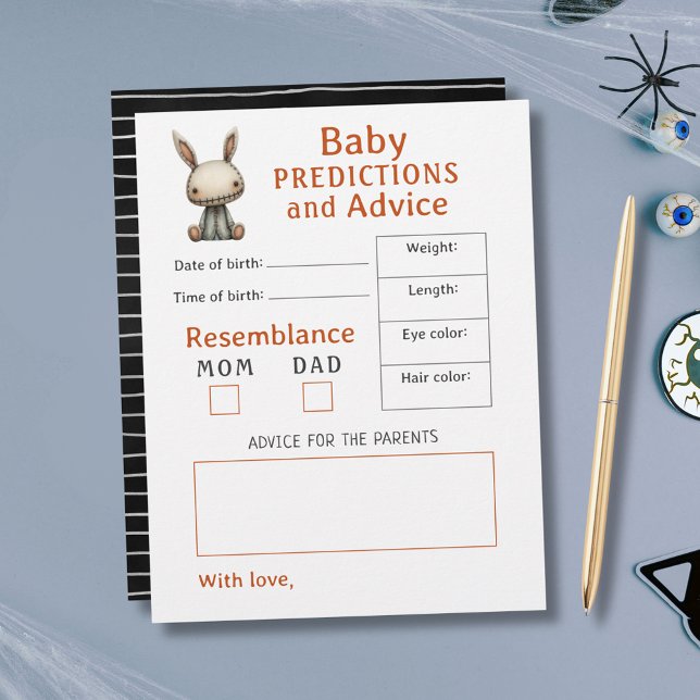 Boo Halloween Chás de fraldas Predições e conselho (Boo Halloween Baby Shower Predictions & Advice)