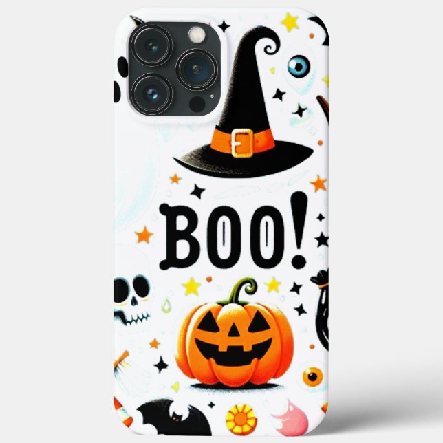 Boo Halloween Collection iPhone-13 Max Case (Verso)