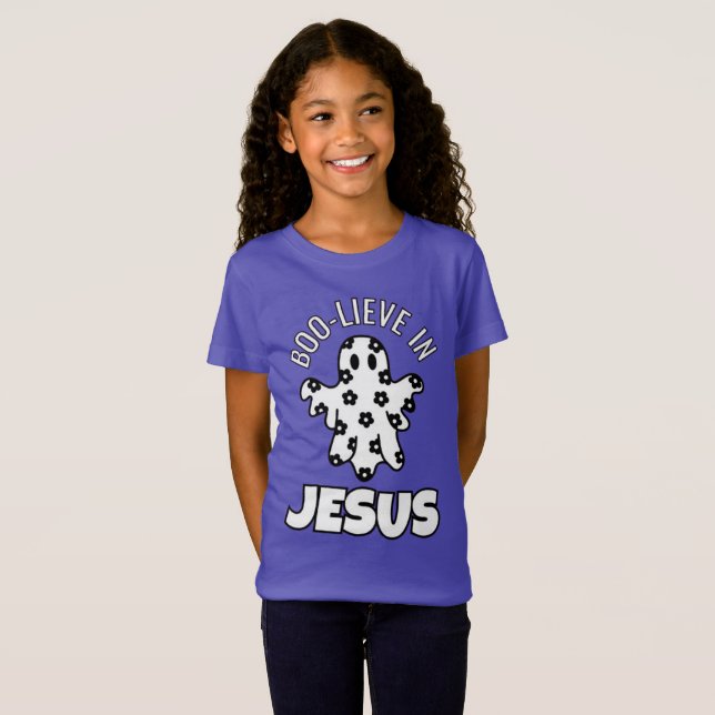 Boo-lieve na camiseta de Jesus Garotas de Nova Jer (Frente Completa)