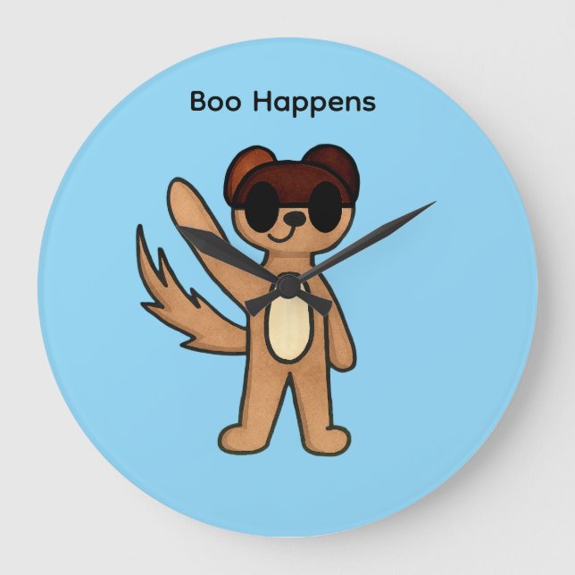 Boo Ocorre Relógio de Parede (Frente)