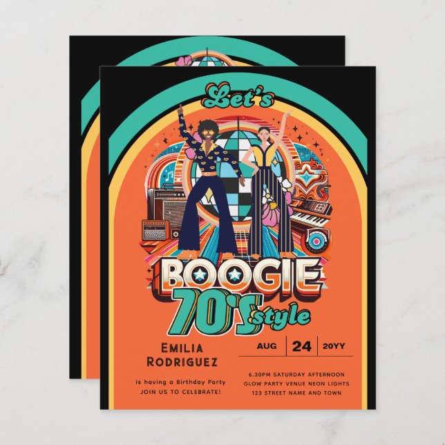 Boogie Retro Disco Dancing 70s (Frente/Verso)