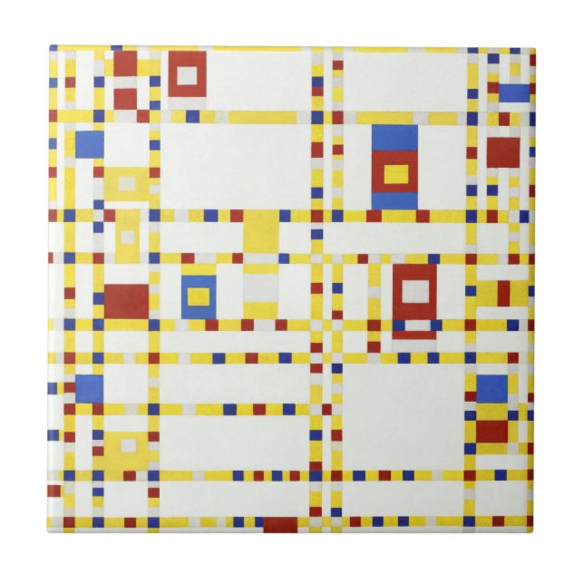Boogie Woogie 1942 da Broadway de Piet Mondrian (Frente)