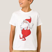Boogie Woogie dançando camiseta Santa Claus Holida