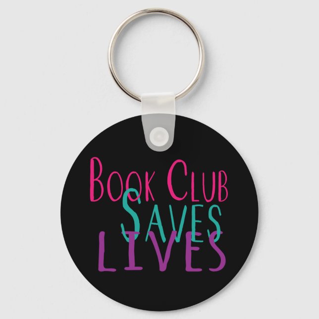 Book Club Saves Lives Chaveiro (Frente)