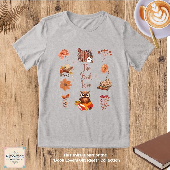 Book Lover Aesthetic Tri-Blend Shirt (Criador carregado)