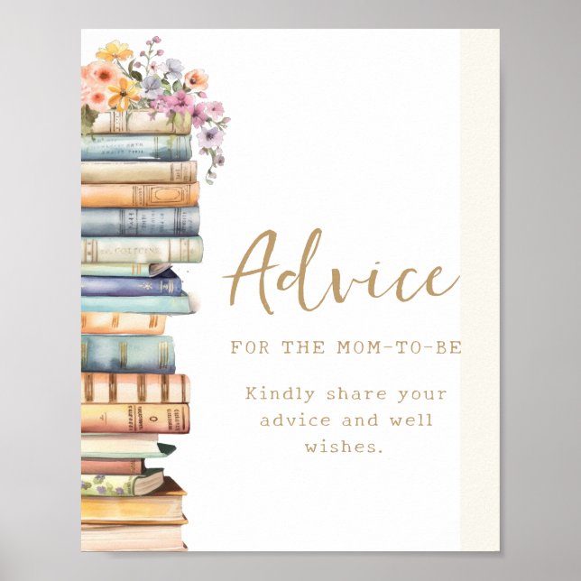 Book Themed Advice Poster (Frente)