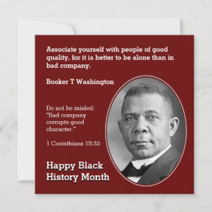 BOOKER T WASHINGTON Cote Escritura Motivacional