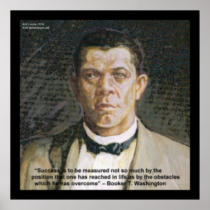 Booker T Washington & Success Cote Poster