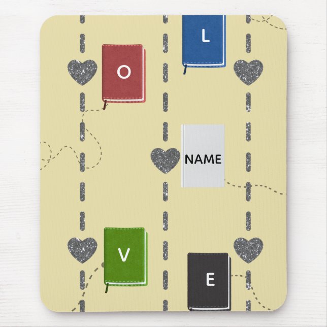 Bookish Love Mousepad (Frente)