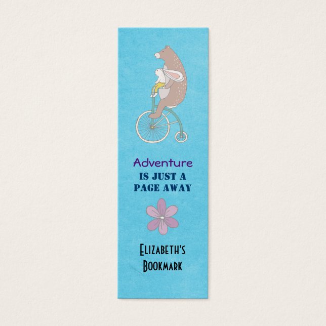 Bookmark Bear e Bunny Adventure (Frente)