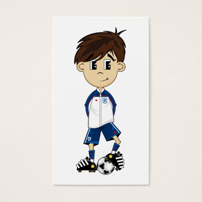Bookmark do Rapaz de Futebol da Inglaterra (Frente)