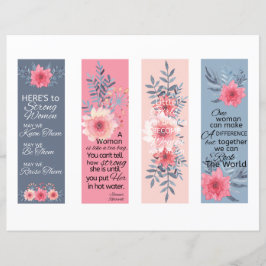 Bookmarks Inspiron Cotes para Mulheres