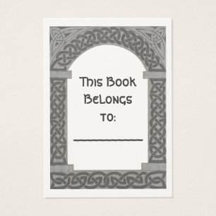 Bookplate celta da arcada