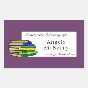 Bookplate dos livros ou etiqueta da posse