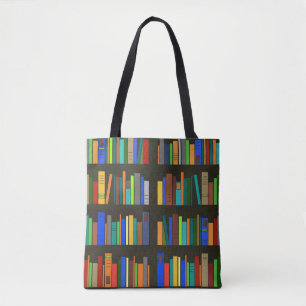 Books Bookshels Tote Bag