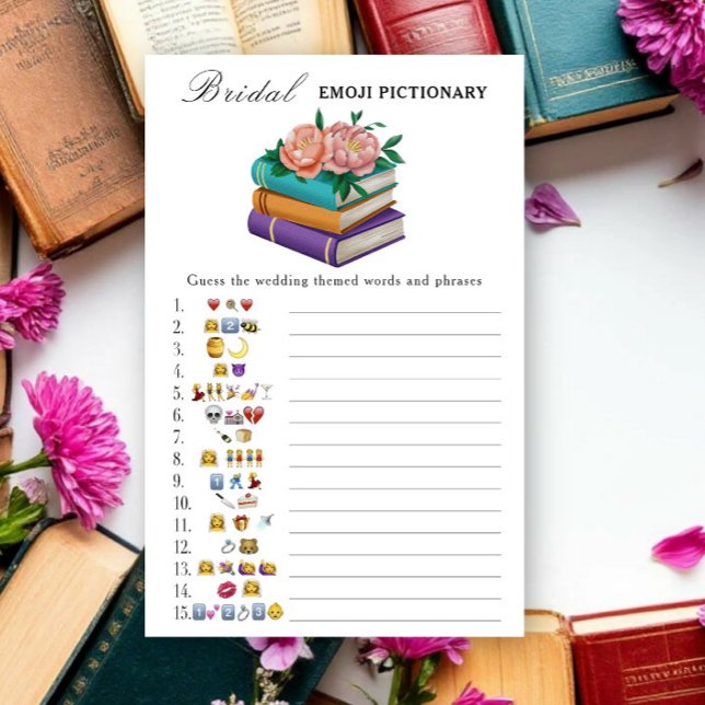 Books Bridal shower Emoji Pictionary game (Criador carregado)