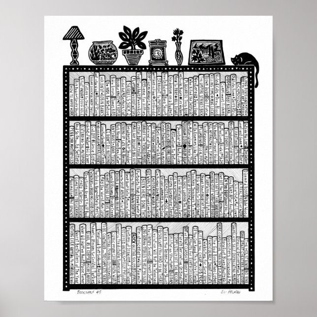 Bookshelf #5 Poster (Frente)