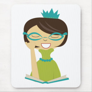 Bookworm Princess Mousepad para Crianças