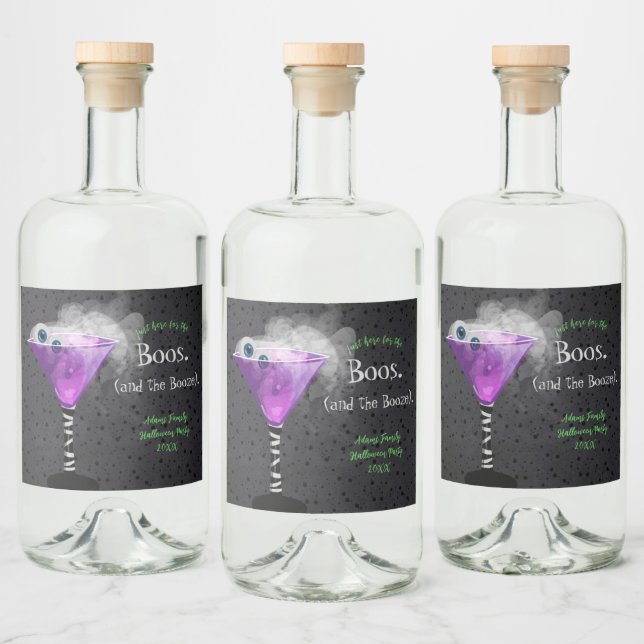 Boos e Booze Adultos Festa de Cocktail no Dia das  (Garrafas)