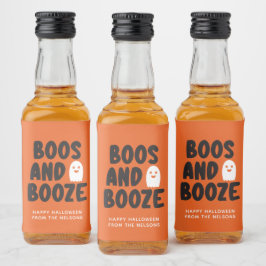 Boos e Booze Adultos Halloween Laranja Fantasma